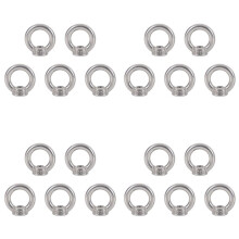 20X M10 Eye Nut Stainless Steel Marine Lifting Eye Nuts Ring Nut Eyelet for Cable Lifting