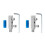 2X Stripped Screw Extractor Set for Damaged Screw Remover and Extractor Easy Out Bolt Extractor Kit Broken Hex Screw 1