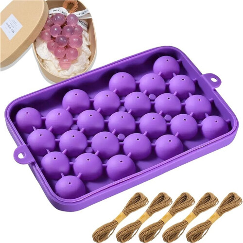 3X Silicone DIY Soap Making Kit Grape Soaps Molds Exquisite Mold for Handmade Soap Making Gift (Without Soaps) 1