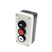 2X Waterdichte Drukknopkast met Drie Gaten 2NO 1NC, Elektrisch Controlestation -Rechts