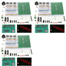 3 Set AT89C2051 6 Digital LED Display Electronic Clock DIY Kit Receiver for Flux