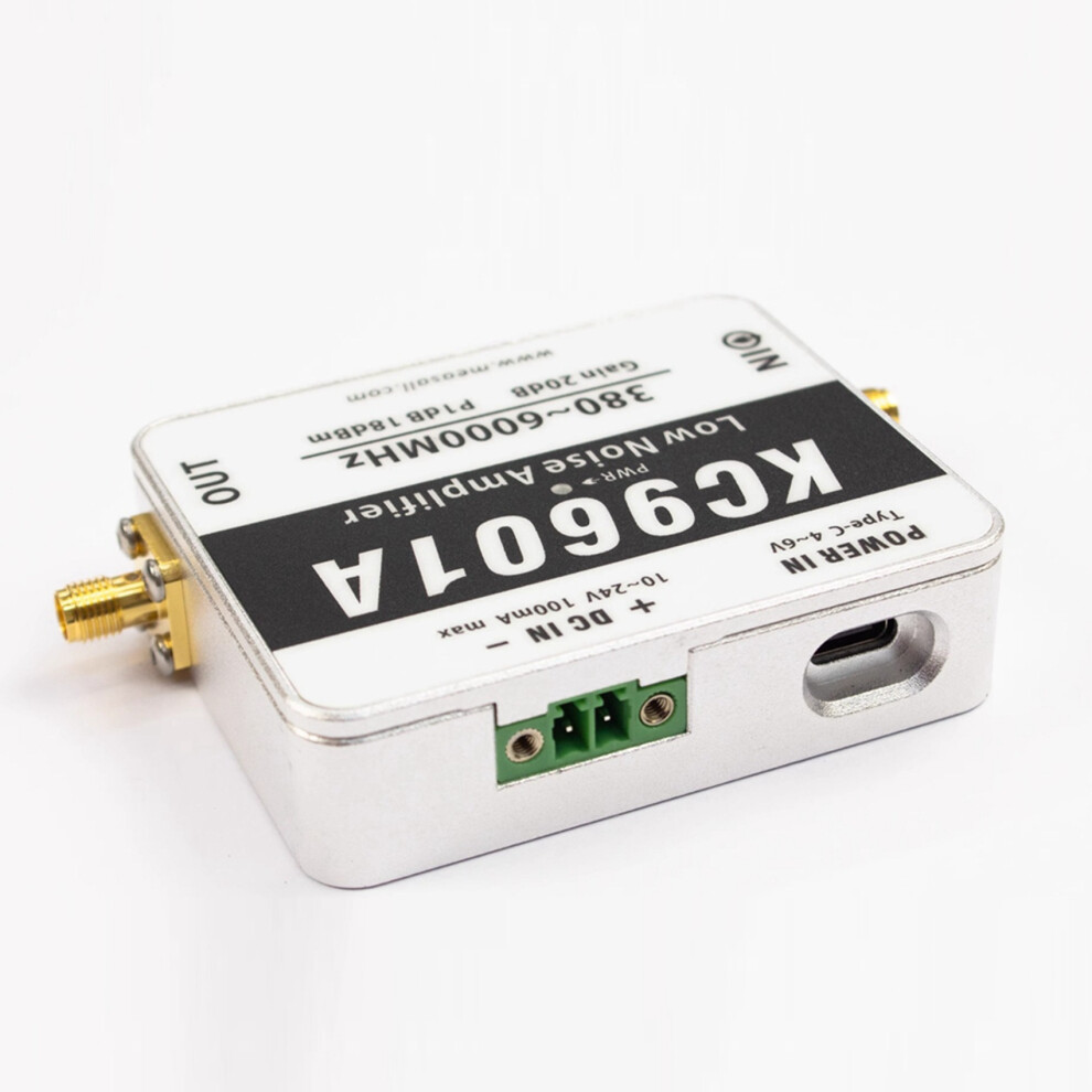 2X Kc9601a 380Mhz-6Ghz Low Noise Amplifier Ultra-Wideband Lna Module 2.4G/5.8G 20Db High Gain Type-C Power Supply 6032583300851