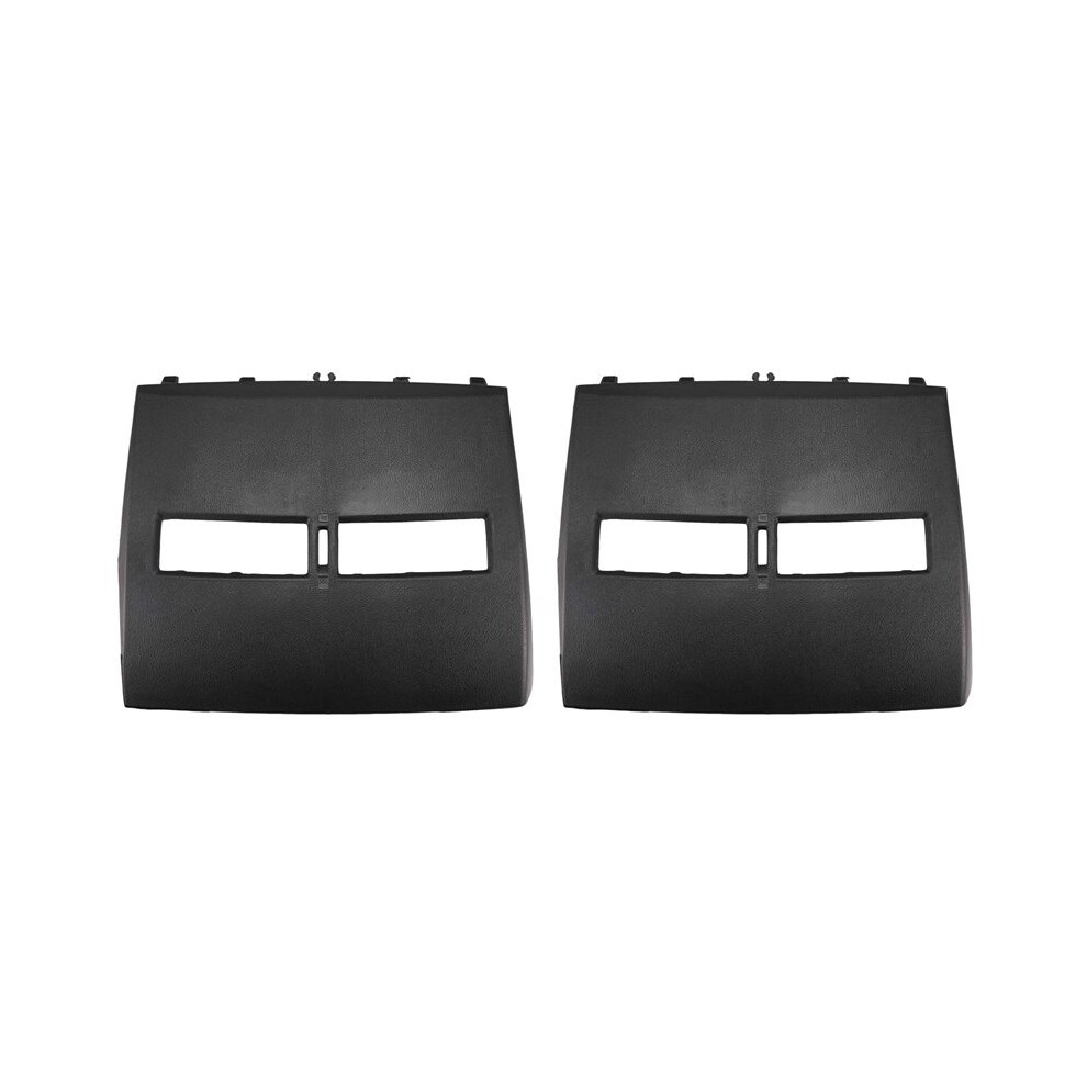 2X For Tiida 2005-2011 Front Dashboard Middle Air Conditioner Outlet Vents Upper Cover, Black 6033855064389