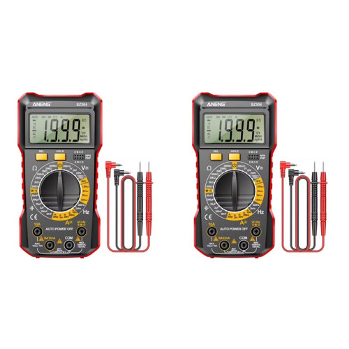 2X ANENG SZ304 Digital Multimete True RMS Handheld Multifunction High Precision Tester NCV AC/ Votage Current 1