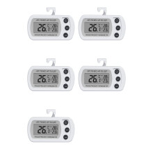 5X Thermomètre Numérique pour Congélateur LCD Thermomètre de Réfrigérateur Étanche Thermomètre Électronique Domestique