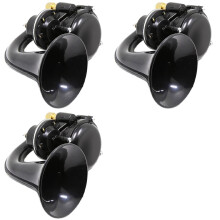 3X 12V 24V Electric Snail Air Horn 120DB Loud Sound for Truck Van