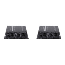 2X AK-160BT 2-Kanaals Eindversterker Audio Home Theatre-Versterker Ondersteuning -Compatibel met USB/ AUX-Ingang