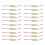 40pcs SMD LED Module Lighting IP67 Waterproof 3 LED Back Lights DC12V 1.5W Mirror Light Led Module Warm White 3