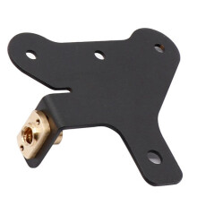 2X 3D-Printeronderdelen Aluminium Dubbele Z-As Achter Passieve Blokplaat Leidspindelbeugel voor CR-10 -3-Serie Printer