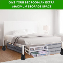 8PCS Bed Risers 6 Inch Heavy Duty Round Furniture Risers for Bed Desk Table Sofa Couch Bed Lifts Risers