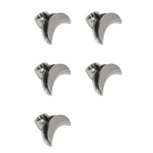 5X Standard Dubbelöppen Portafilterpip för Espressomaskinens 51/53/54/58 mm Kaffefiltermunstycke.