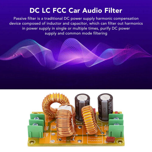 2X 4A  LC Filter FCC Car Audio High Frequency Filtering Low Pass Passive EMI Electromagnetic Interference Filter