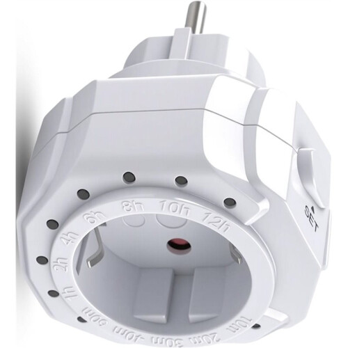 2X 12  Ranges with 2 Buttons Timer  Socket LED Display, Countdown Status for Lighting and Household EU Plug 2