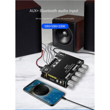 5X BT5.0 Amplify Board 2.1 Channel 50WX2+100W Subwoofer Amplifier Board Audio Bass Stereo Amplify Board