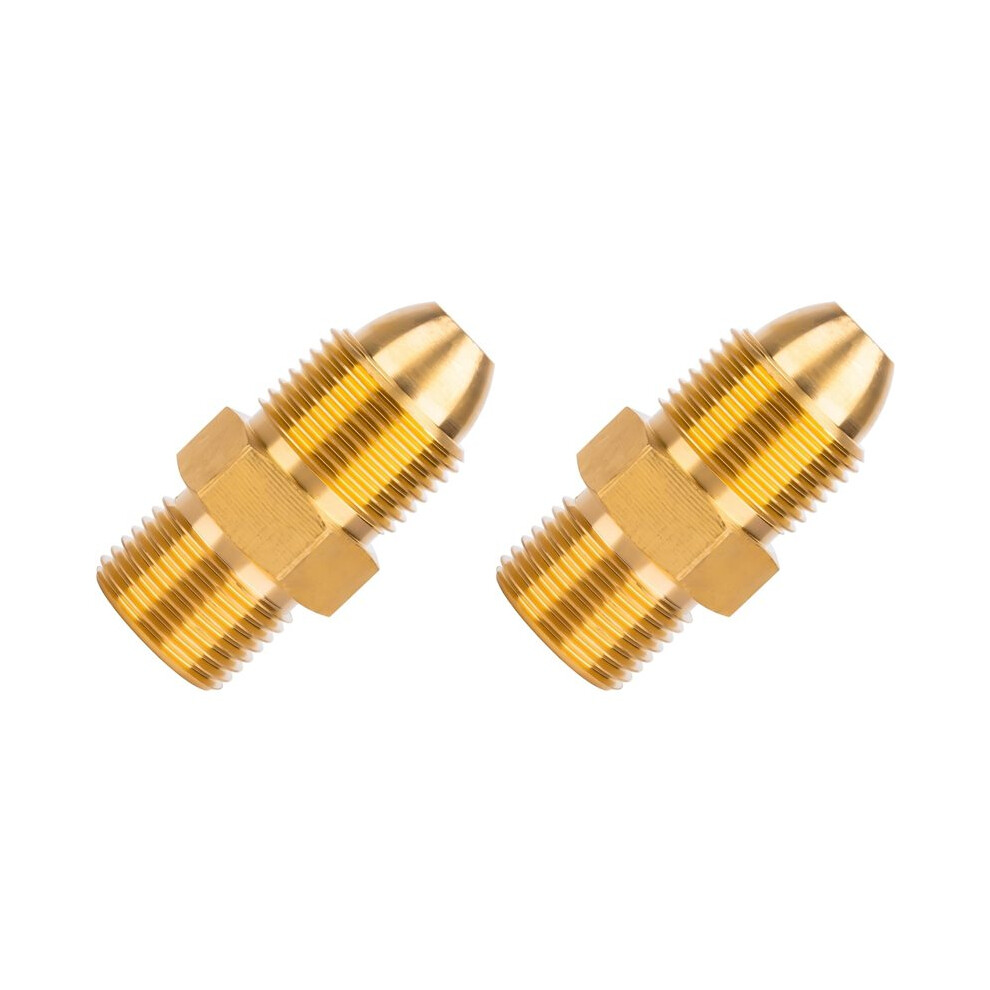 2X G5/8 Male To Cga580 Male Argon Adapters & Nitrogen Adapters, Compatible With Coâ, Helium And Neon Gas Cylinder 6032593475501