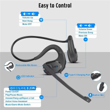 2X 5.4 Wireless Headset with Microphone Truck Driver Headset Sports Headset SP Noise Cancellation