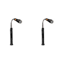 2X Magnetic Pickup Tool for Men - Telescopic Magnet with LED Flashlight and 22Inch Telescopic Neck - Tool Gift for Dad