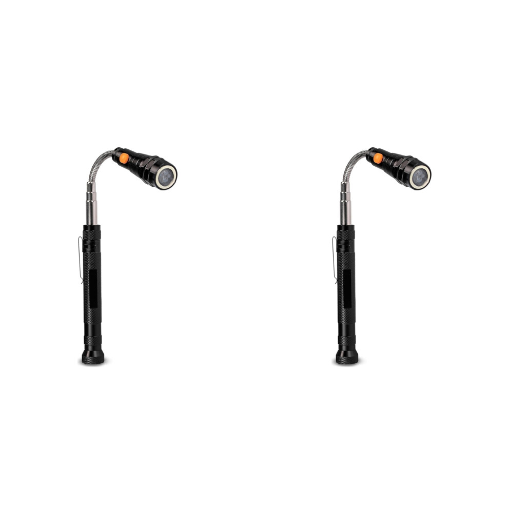 2X Magnetic Pickup Tool For Men - Telescopic Magnet With Led Flashlight And 22Inch Telescopic Neck - Tool Gift For Dad 6033427358557