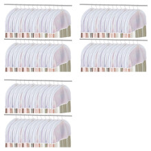 72PCS Garment Covers for Hanging Clothes, Shoulder Covers for Hanging Clothes, Dust Covers for Hanging Clothes