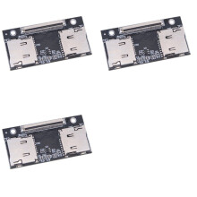 3X TF Adapter Card Dual TF Card to ZIF Anti-Interference Connection Card Suitable for Computer and Game Consoles