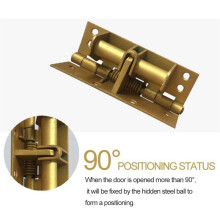 8X Automatiska Dörrstängare Gångjärn för Skåp Garderob Multifunktion Löstagbara Fjädergångjärn Positionering Dörrstängare, Guld
