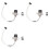 3X for  A1  Hotend Mounting Heating Assembly Essential Accessories for  A1 & A1  3D Printers 1