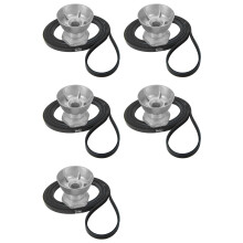 5X 341241 Dryer Belt & 8066184 Motor Pulley for , Dryers-Replace Part Number: PS11744884, W10290525