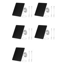 5X Solar Panel for Outdoor Security Camera,5W Waterproof Solar Panels Charger for Ring Spotlight Cam /Pro