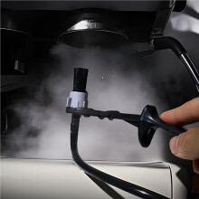 2X Brosse de Nettoyage à Vapeur pour Machine à Café Expresso, Tête D'Infusion pour Éliminer la Graisse et la Saleté, Anti-Brûlure, Amovible