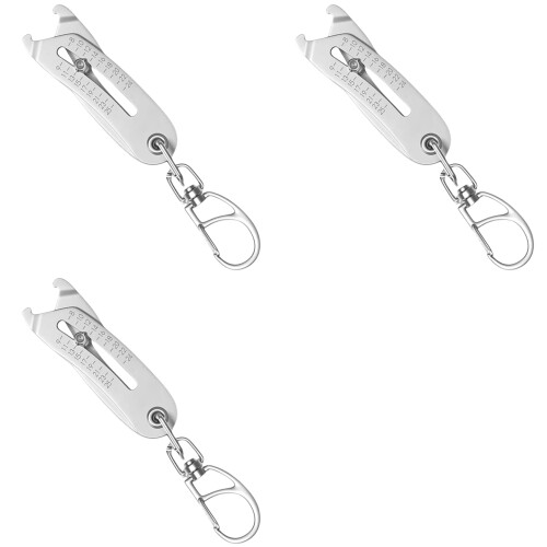 3X Precise Thread Size Checker Keychain,Bolt and Nut Identifier Gauge Size Gauge Precise Bolt Size Finder Keychain