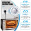 2X 12  Ranges with 2 Buttons Timer  Socket LED Display, Countdown Status for Lighting and Household EU Plug 10