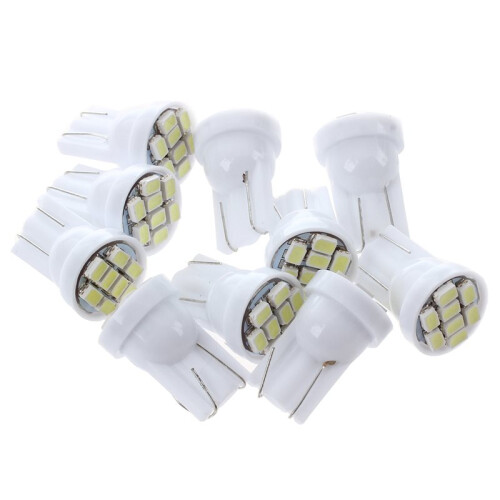 30x T10 W5W 8 SMD LED White - Light Bulb Light Interior Light Bulb 12V 1