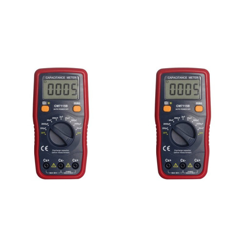 2X CM7115B Capacitance Meter Digital Multimeter LCD Display Measurement Tool,cm-7115A Upgrade