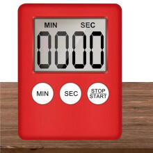 Digital Kitchen Timer, Timer, Egg Timer, Suitable for Work, Sports Timer, Game, Cooking Timer, 4 Pack Red