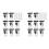 16pack Ratchet Hangers, Adjustable Rope Hanger, Ratchet Rope, Pull Ratchet Hook, Adjustable Rope Hook, 2M, 1/8 Inch 1