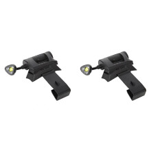 2X Airsofts Helmet Light LED Helmet Torch Charge Helmet Heads Lights -Saving Strong Flashlight,3Modes Black
