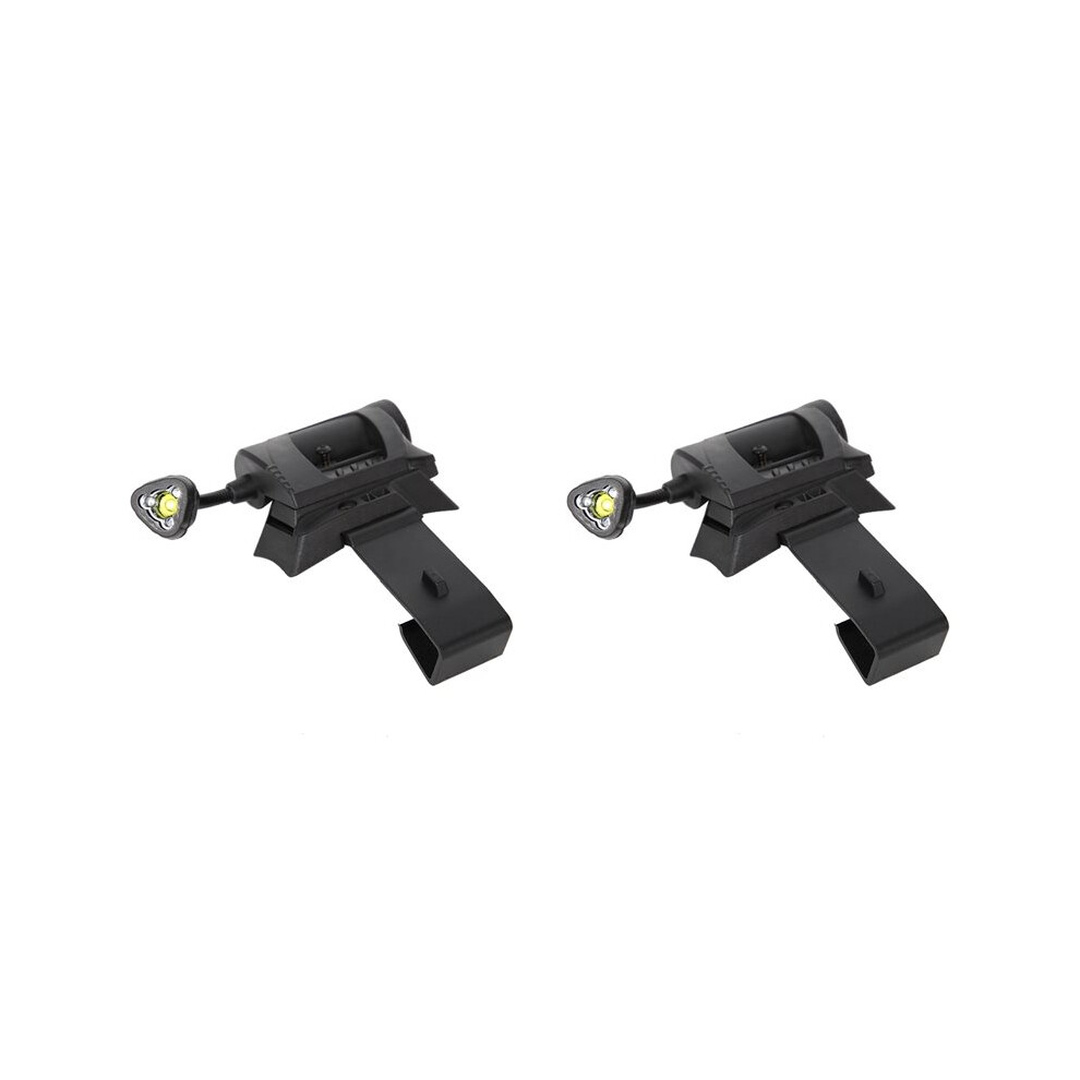 2X Airsofts Helmet Light Led Helmet Torch Charge Helmet Heads Lights -Saving Strong Flashlight,3Modes Black 6031540434639