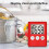 Digital Kitchen Timer, Timer, Egg Timer, Suitable for Work, Sports Timer, Game, Cooking Timer, 4 Pack Red 5