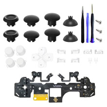20X Kit de Microinterruptor Ergonómico Táctil con  y Tapa de Joystick para Mando de para PS5 BDM-030/040/050 (12 Teclas) B