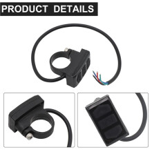 6X Schalter-Steuerknopf für Elektrofahrräder, Lenkermontage, Split-Meter-Schalter, Knopf für LCD-Meter, E-Bike-Zubehör