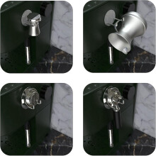 4pc Coffee Portafilter Holder Wall Mount,Self Adhesive Espresso Portafilter Rack for 51/53/58mm Portafilter