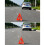 4X Portable Car Auto Reflective Traffic Warning Sign Triangle Foldable Solid Standing Tripod Road Emergency Standby 7
