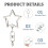 100Pc Star Shaped Spring Snap Keychain Clip with Chain Hanging Buckle and Open Jump Ring 3