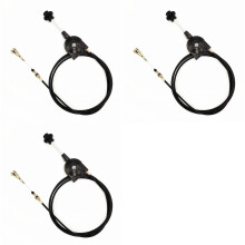 3pcs 1m Hand Throttle Control for Excavator Harvester Tractor Ship Spreader Throttle Cable Assembly Self-Locking