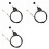 3pcs 1m Hand Throttle Control for Excavator Harvester Tractor Ship Spreader Throttle Cable Assembly Self-Locking 1