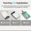 3X Caixa de Disco Rígido Externo Transparente de 2,5 Polegadas  para USB 3.1 Tipo C 4 TB Compatível com Laptop UASP  III 6