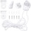 6X Roller Blind Fittings Kit, Roller Blinds Brackets with Beaded Chain, Curtain Roller Accessories 2