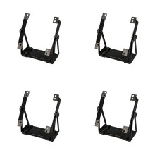 4X Multi-Purpose Fan Mount Stand PC Case External Cooling Fans Bracket for 120&140mm PC Fans, 360 Degrees Rotation Black