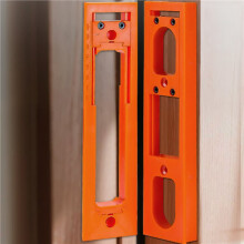 2X Door Hinge Jig Installation Kit, Adjustable Door Frame Hinge Template Router Jig Fits Most Doors