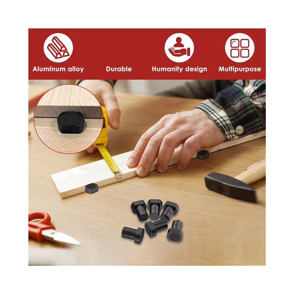 12Pcs Bench Dogs With Non-Slip Pads 3/4-Inch (20Mm) Workbench Dog Hole Accessories For Woodworking And Mft Stops 6034170432655